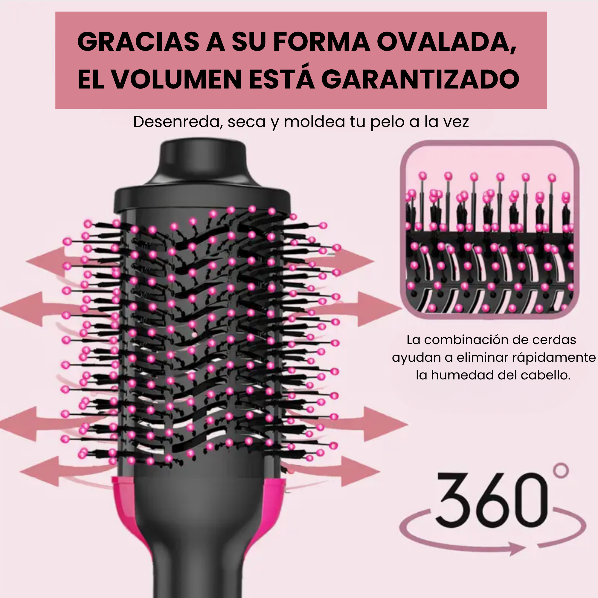 Cepillo Secador Rizador