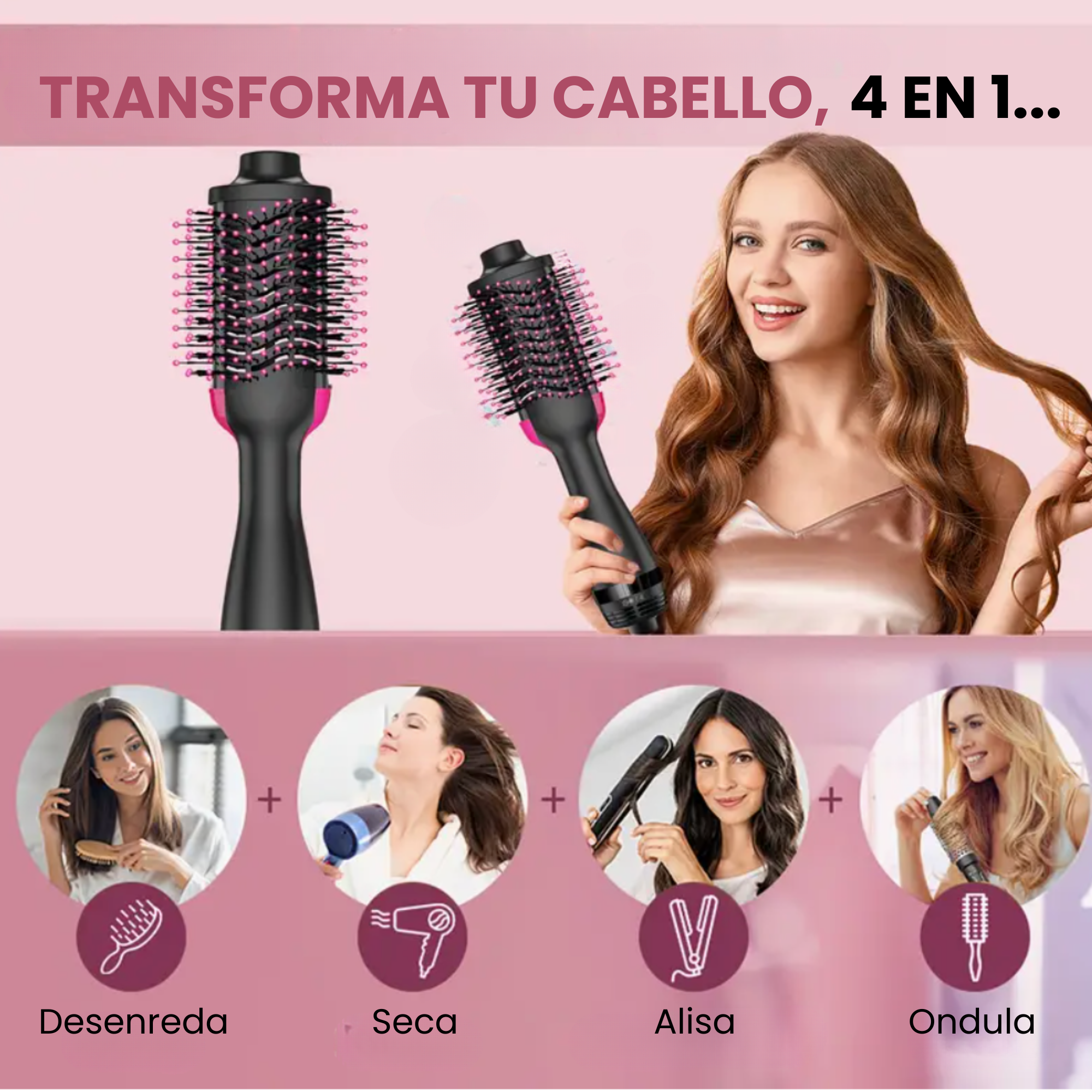 Cepillo Secador Rizador