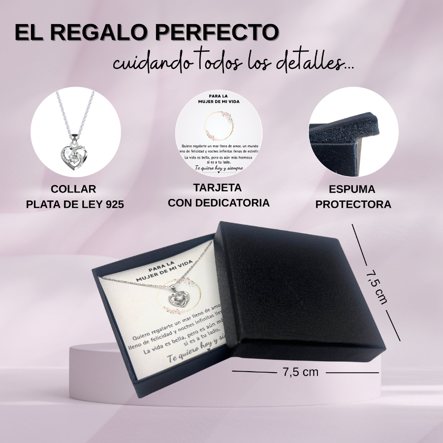 925 Sterling Silver Necklace with an Emotional Message – A Jewel to Say “I Love You”