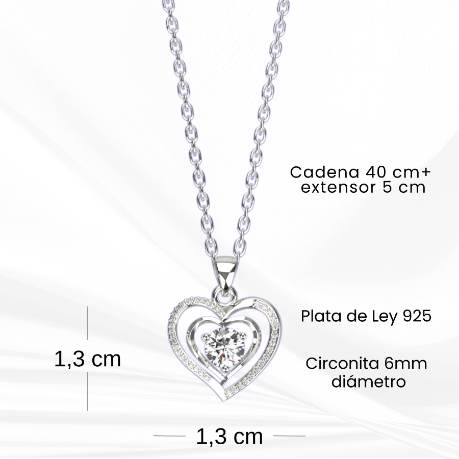 925 Sterling Silver Necklace with an Emotional Message – A Jewel to Say “I Love You”