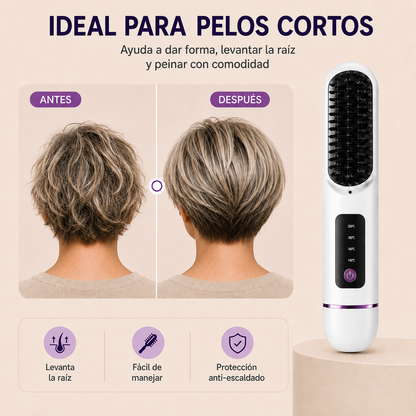 Thermova™  El Cepillo Térmico inalámbrico que alisa, controla el frizz y aporta volumen desde la raíz en minutos