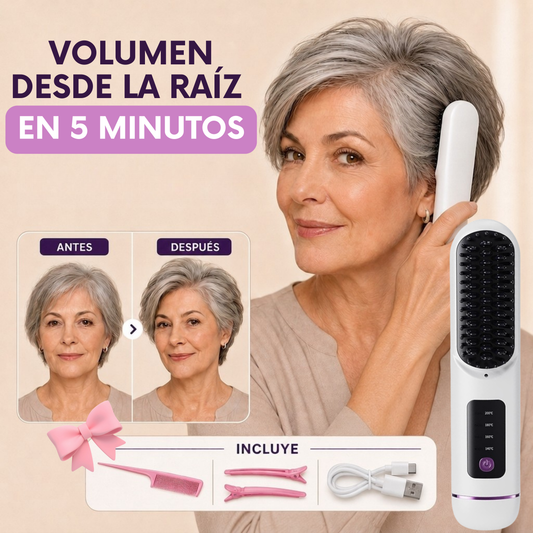 Thermova™  El Cepillo Térmico inalámbrico que alisa, controla el frizz y aporta volumen desde la raíz en minutos