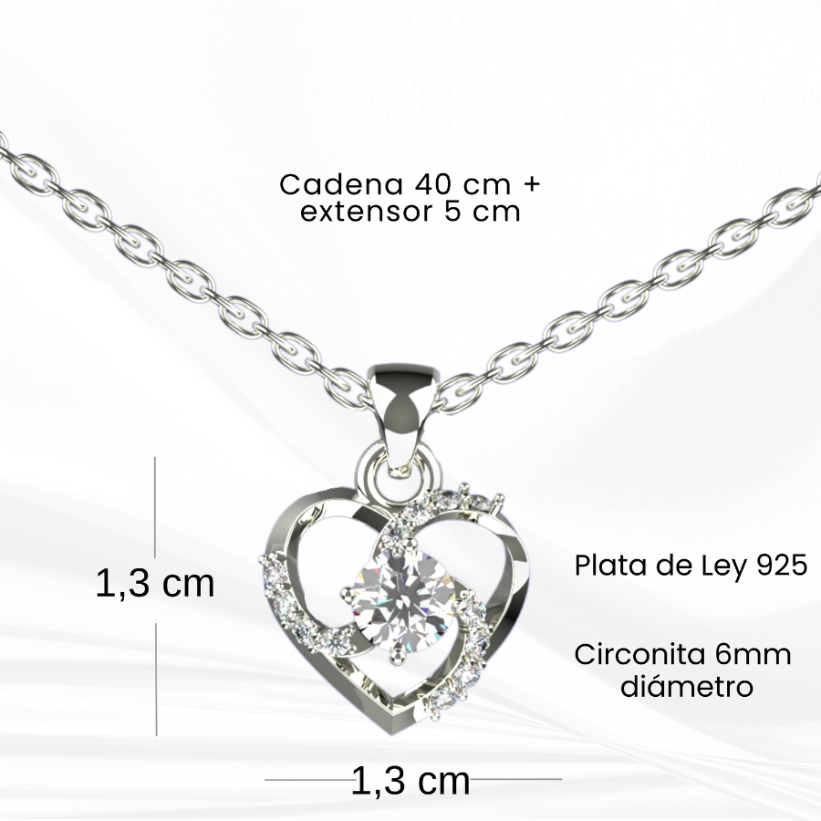 925 Sterling Silver Necklace with an Emotional Message – A Jewel to Say “I Love You”