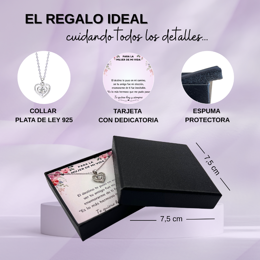 925 Sterling Silver Necklace with an Emotional Message – A Jewel to Say “I Love You”